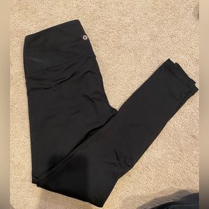 Fleece Lined Black Leggings- 90 Degrees
